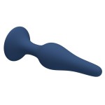 MR PLAY - PLUG ANAL DE SILICONE FINO AZUL L